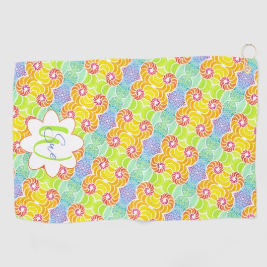 Sue Mosaic Golf Towel Golfhandtuch (Horizontal)