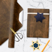 Süede Seam Look of Leather Geschenkpapier