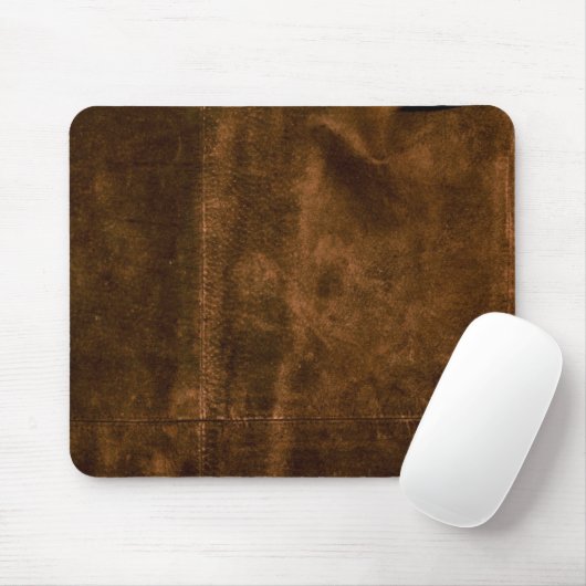 Süede Seam Look of Leather Mousepad (Mit Mouse)