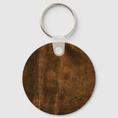 Süede Seam Look of Leather Schlüsselanhänger (Vorderseite)