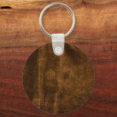 Süede Seam Look of Leather Schlüsselanhänger (Vorderseite)