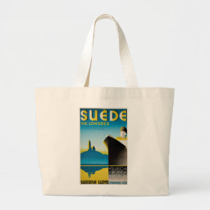 Süede via Londres Jumbo Stoffbeutel