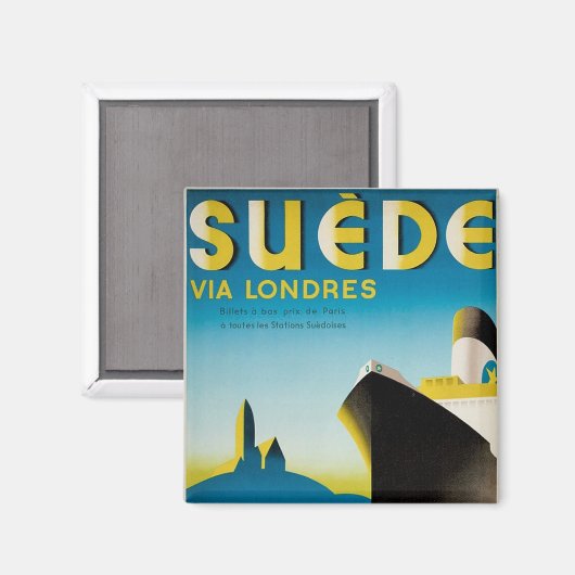 Süede via Londres Magnet (Vorderseite/Rückseite)