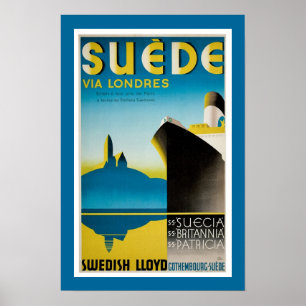 Süede via Londres Poster