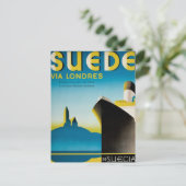 Süede via Londres Postkarte (Stehend Vorderseite)