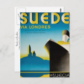 Süede via Londres Postkarte (Vorne/Hinten)