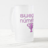 Suegra Número 1 Mattglas Bierglas (Vorderseite Links)