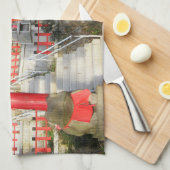 Suehiro Ogami Shrine (Fortune Frog Shrine) Geschirrtuch (Viertel Falte)