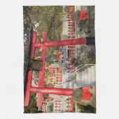 Suehiro Ogami Shrine (Fortune Frog Shrine) Geschirrtuch (Vertikal)