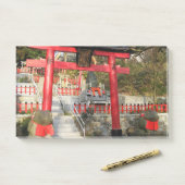 Suehiro Ogami Shrine (Fortune Frog Shrine) Post-it Klebezettel (Auf Schreibtisch)