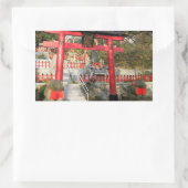 Suehiro Ogami Shrine (Fortune Frog Shrine) Rechteckiger Aufkleber (Tasche)