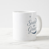 Sueña en Grande ✨ | Silver Moon Design Jumbo-Tasse (Vorderseite Rechts)