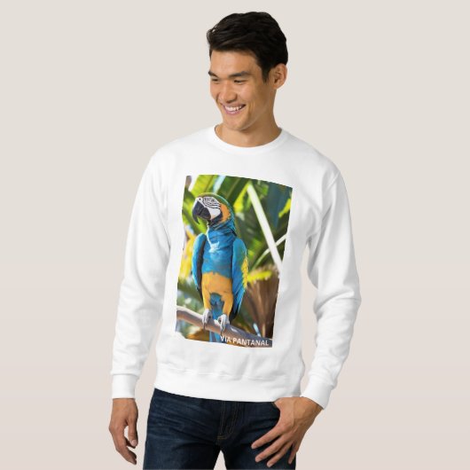 Suéter Básico Masculino Arara Azul Sweatshirt (Vorne ganz)