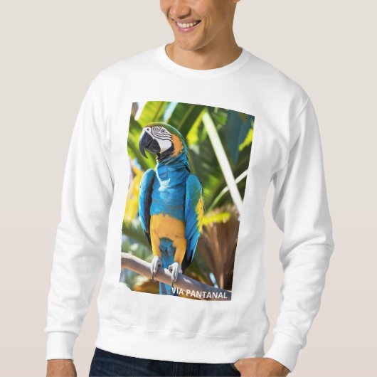 Suéter Básico Masculino Arara Azul Sweatshirt (Vorderseite)