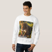 Suéter Básico Masculino Onça pintada Sweatshirt (Vorne ganz)