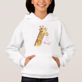 Suéter Moletom Infantil Engraçada Girafa Bonita Hoodie (Vorderseite)
