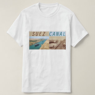 Suez Kanal alt & neu T-Shirt