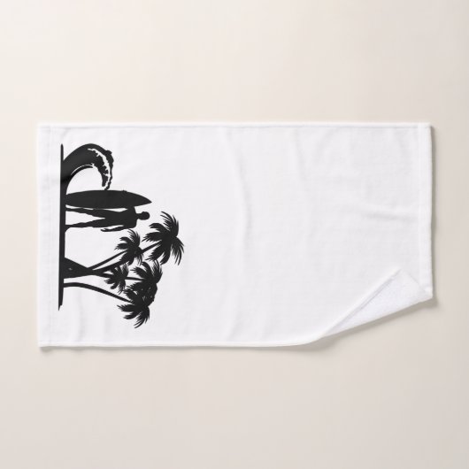 " Sufer- Palmen " Einzigartiges Badetuch Set (Handtuch)