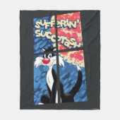 "Sufferin' Succotash" SYLVESTER™-Fenster Fleecedecke (Vorderseite)