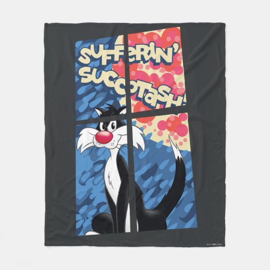 "Sufferin' Succotash" SYLVESTER™-Fenster Fleecedecke (Vorderseite)