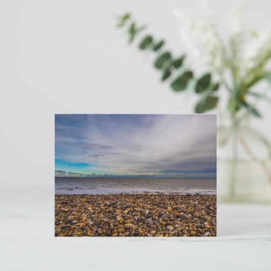 "Suffolk Beach" Design-Postkarten Postkarte (Stehend Vorderseite)