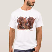 Suffolk-Durchschlags-Entwurfs-Pferd T-Shirt (Vorderseite)