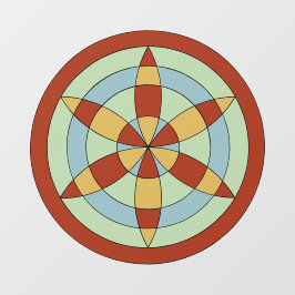 Suffolk Hexafoil (Daisy Wheel), Hexenmark Fensteraufkleber