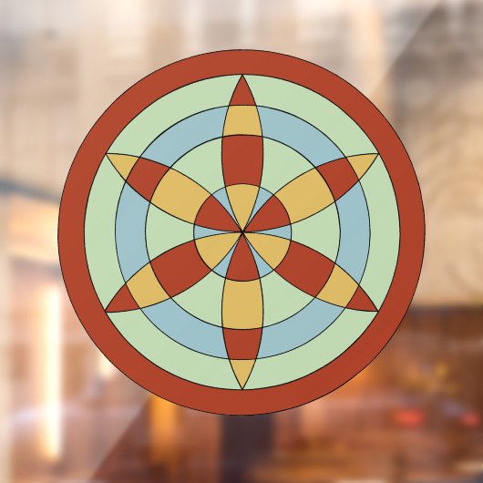 Suffolk Hexafoil (Daisy Wheel), Hexenmark Fensteraufkleber (Blatt 2)