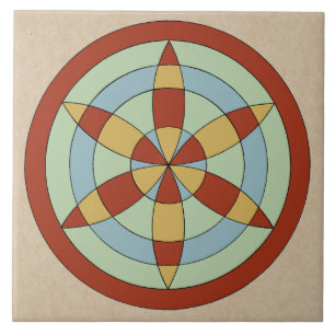 Suffolk Hexafoil (Daisy Wheel), Hexenmark Fliese