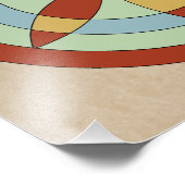 Suffolk Hexafoil (Daisy Wheel), Hexenmark Fotodruck (Ecke)