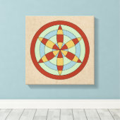 Suffolk Hexafoil (Daisy Wheel), Hexenmark Leinwanddruck (Insitu (Holzboden))