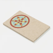 Suffolk Hexafoil (Daisy Wheel), Hexenmark Post-it Klebezettel (angewinkelt)