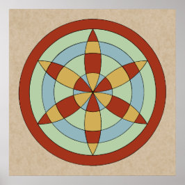 Suffolk Hexafoil (Daisy Wheel), Hexenmark Poster