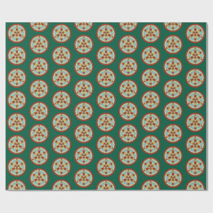 Suffolk Hexafoil (Gänseblümchen-Rad) Hexensymbol Geschenkpapier