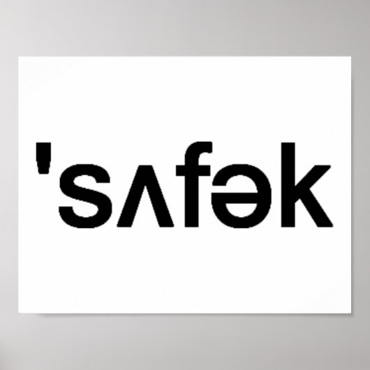 Suffolk Landkreis Long Island Phonetische Rechtsch Poster (Vorne)