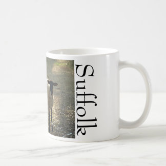 Suffolk-Schafe im Sonnenlicht Kaffeetasse