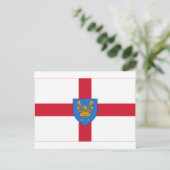 Suffolk St. Edmunds Vorschlag Flag Postkarte (Stehend Vorderseite)
