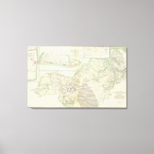 Suffolk & Umgebung Leinwanddruck (Vorderseite)