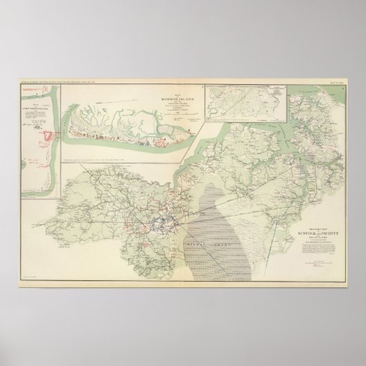 Suffolk & Umgebung Poster (Vorne)