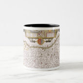 Suffolk und die Situation von Ipswich Zweifarbige Tasse (Mittel)