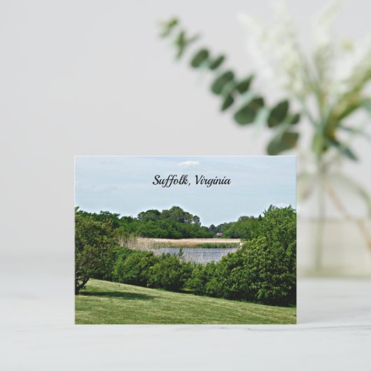 Suffolk, Virginia Postkarte (Stehend Vorderseite)