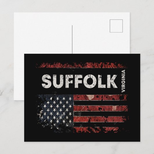 Suffolk Virginia Postkarte (Vorne/Hinten)