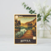 Suffolk, Virginia | Vintage Postkarte (Stehend Vorderseite)
