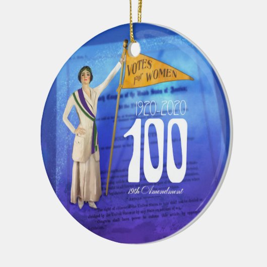 Suffrage Centennial Keramik Ornament (Links)