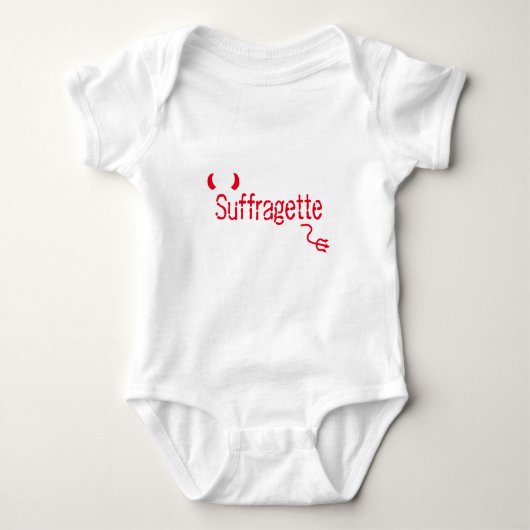 Suffragette Baby Strampler (Vorderseite)