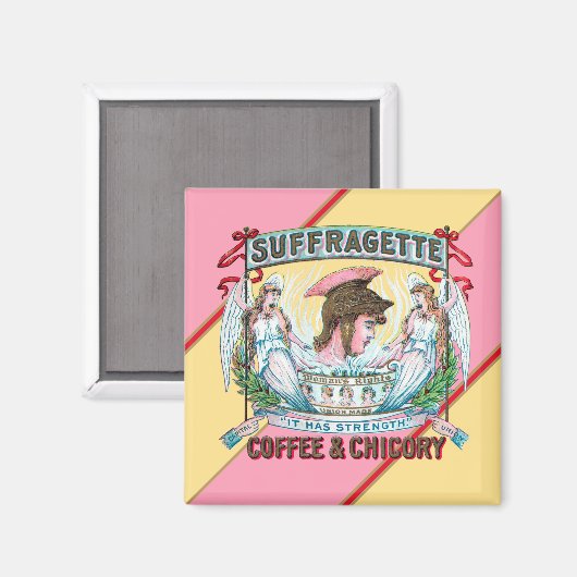 Suffragette Coffee & Chicory Magnet (Vorderseite/Rückseite)