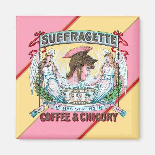 Suffragette Coffee & Chicory Magnet (Vorne)