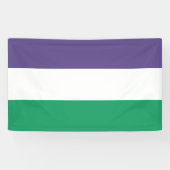 Suffragette Flag Banner (Horizontal)