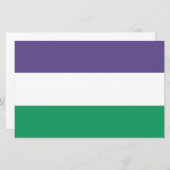 Suffragette Flag Briefpapier (Vorne/Hinten)