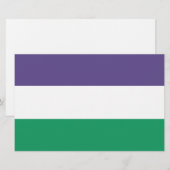 Suffragette Flag Briefpapier (Vorne/Hinten)